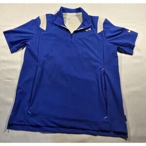 Rare Nike NFL Los Angeles Rams Mens Large Sideline OnField 1/4 Zip Pull Vented